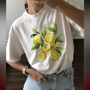 Lemon Print T-Shirt